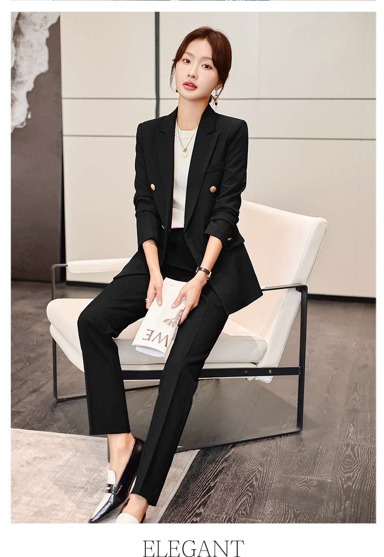 ネイビーコーデ エレガントリボンセットアップスーツ