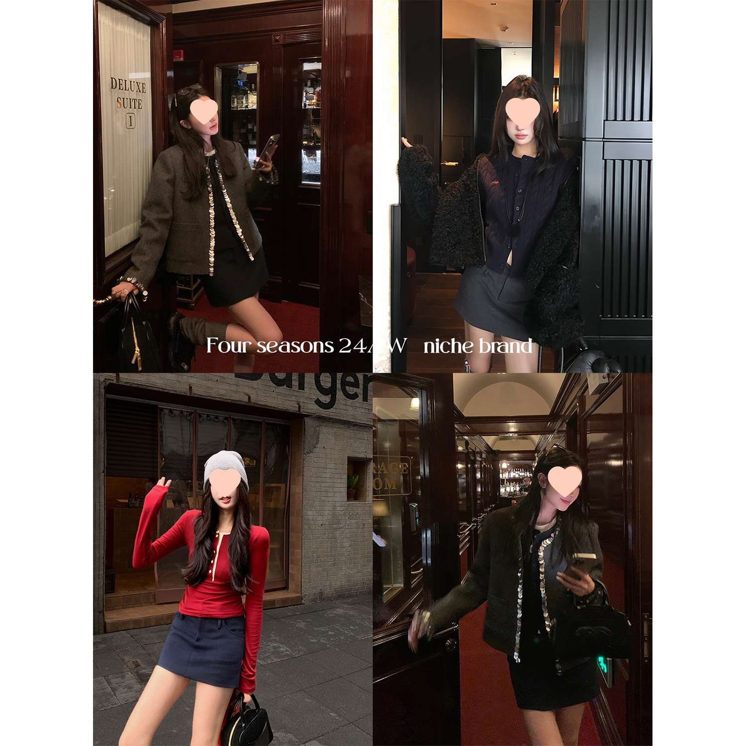 ネイビーコーデ シンプル台形ミニスカート
