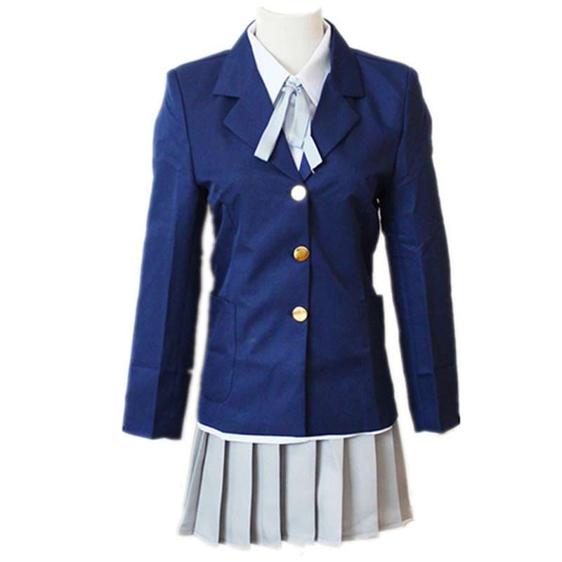 ネイビーコーデ 軽音（けいおん）部のコスプレに清楚マリン制服セットアップ