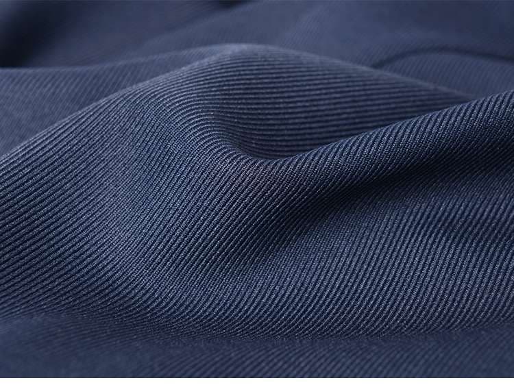 ネイビーコーデ トレンチ風 ベルト付きロングコート