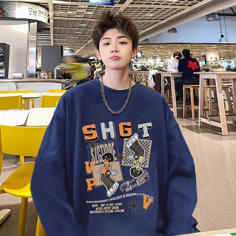ネイビーコーデ 山岳シリーズ スウェットトップス
